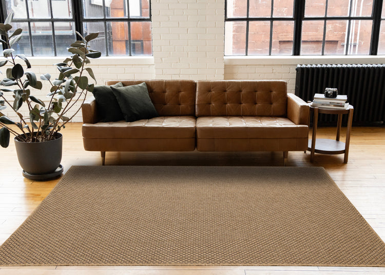 Novah Brown Black Trellis Design Rug