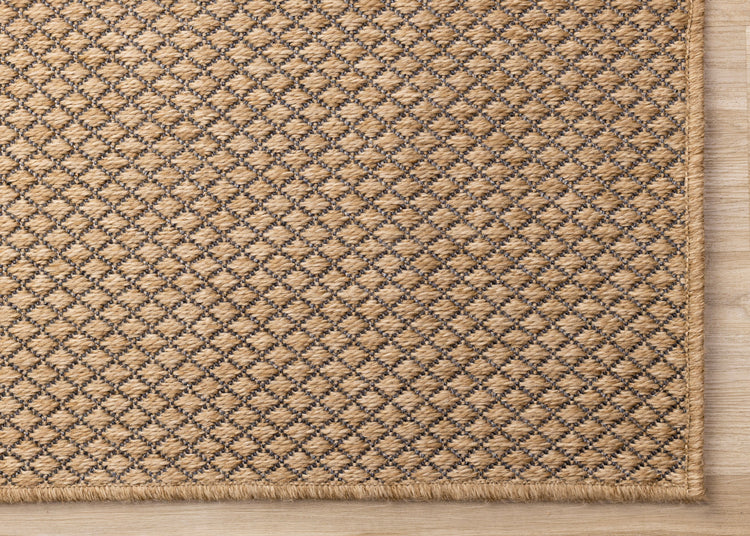 Novah Brown Black Trellis Design Rug