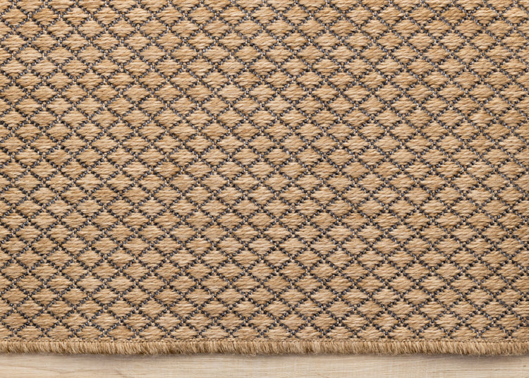 Novah Brown Black Trellis Design Rug
