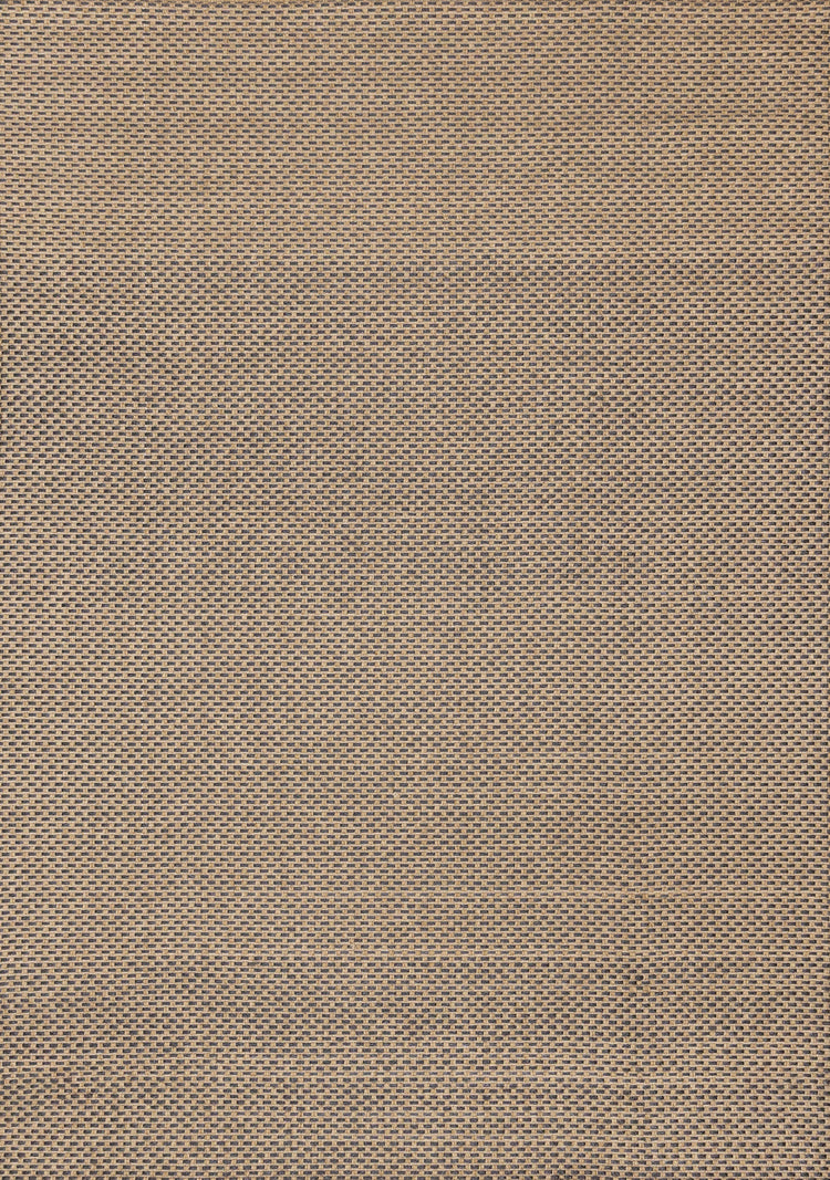Novah Brown Black Geometric Flatweave Design Rug