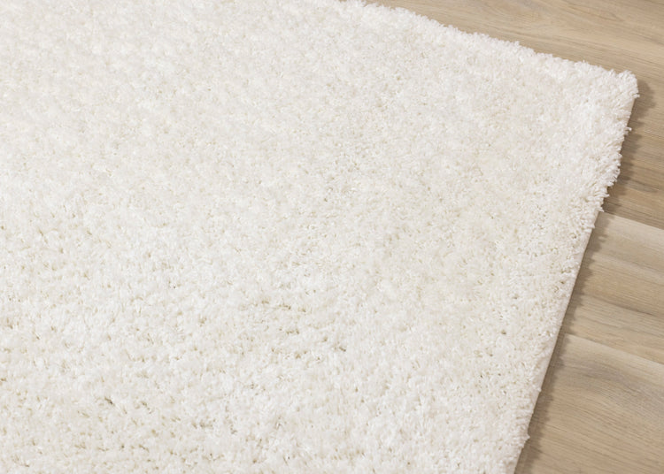 Pascal Cream White Comfort Shag Rug