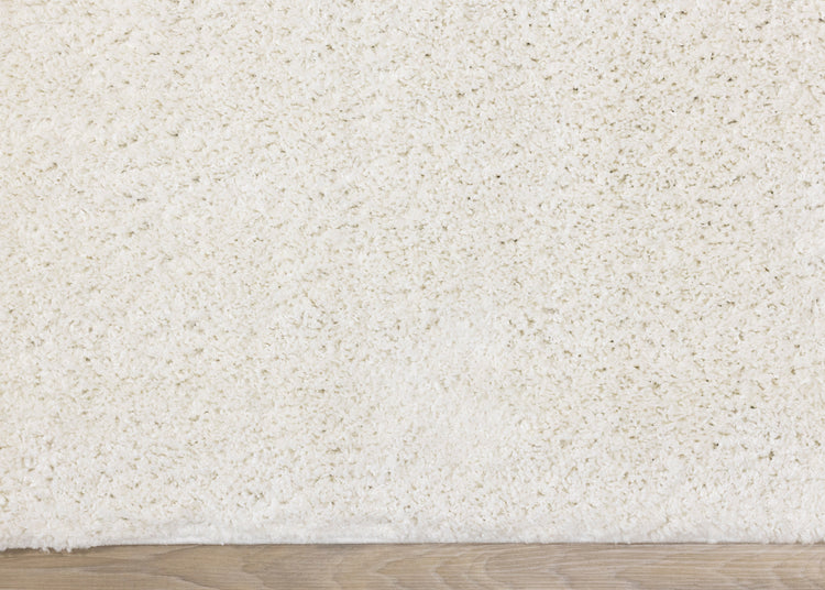 Pascal Cream White Comfort Shag Rug
