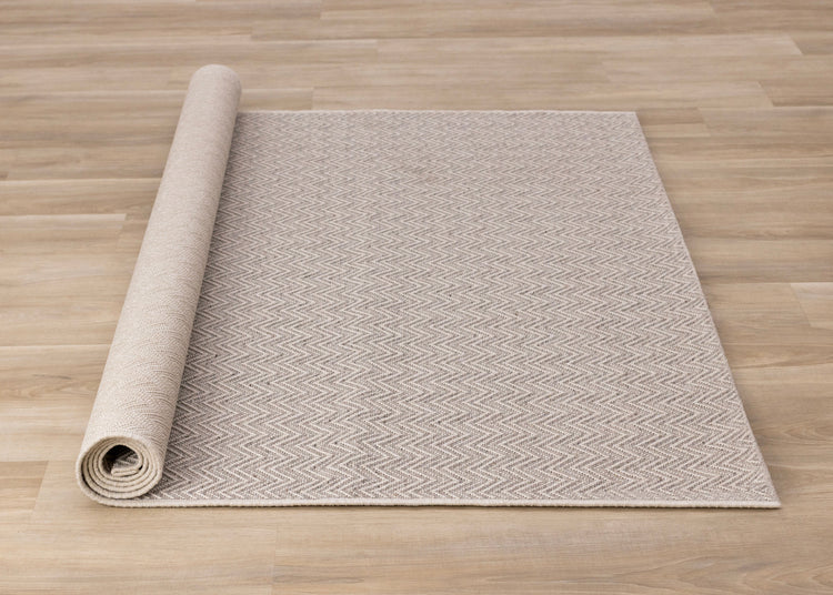 Peak Grey Chevron Design Rug