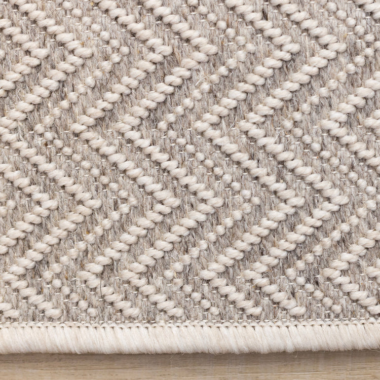 Peak Grey Chevron Design Rug