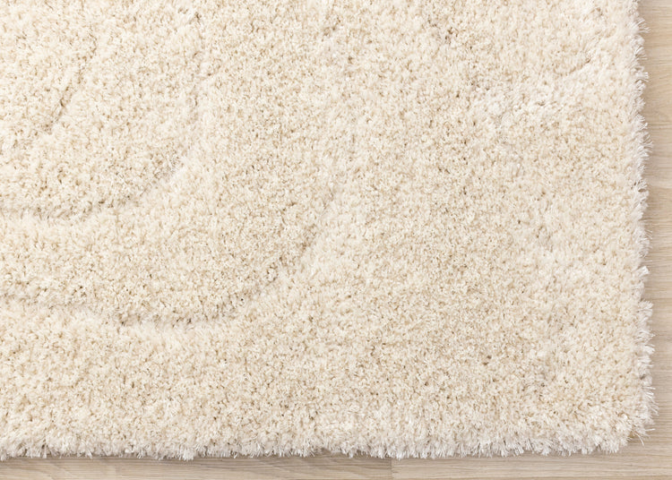 Roman Cream Soft Touch Wood Grain Rug