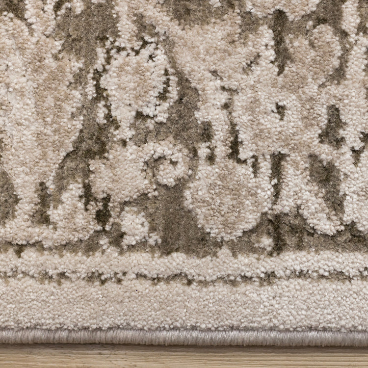 Sawyer Taupe White Green Elegant Classic Rug