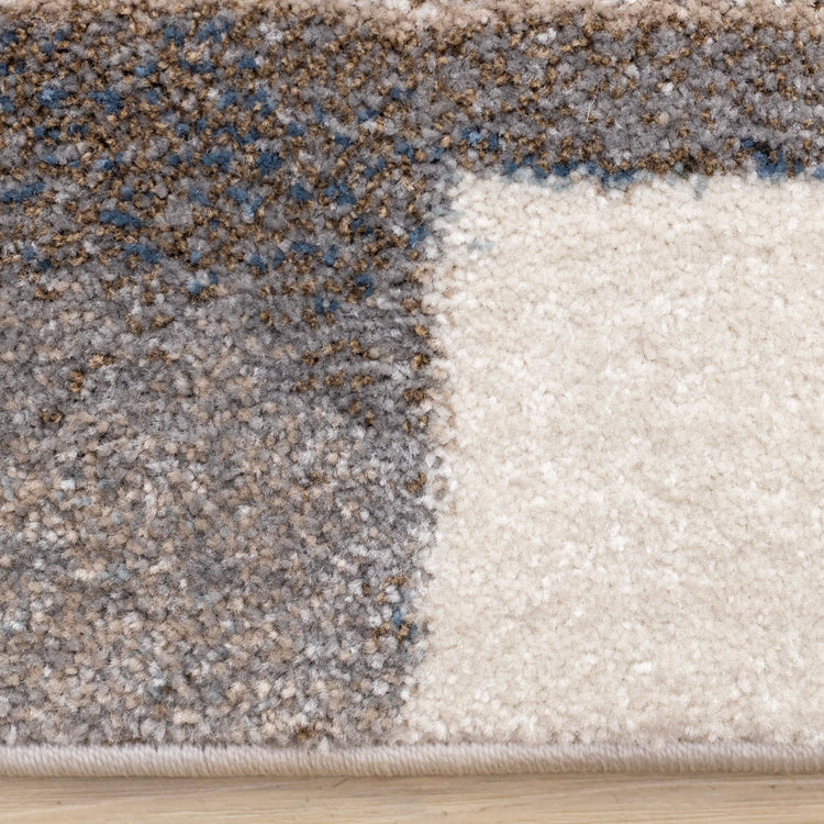 Shade White Black Taupe Brown Modern Design Rug