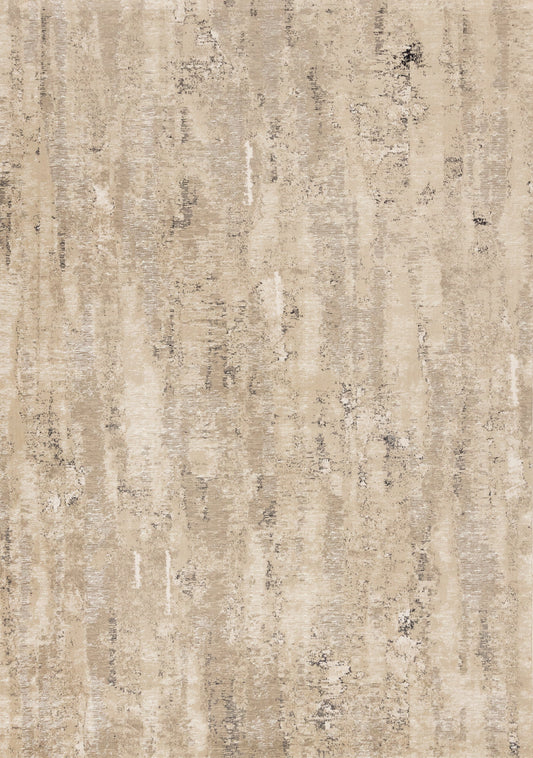Zola Beige Cream Black Distressed Rug