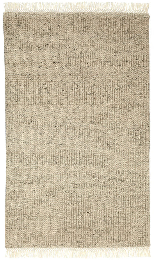 Zurich Hand Loomed Wool Ivory Natural Rug