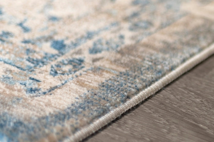 Heirloom Transitional Blue Beige Rug HEI-1516