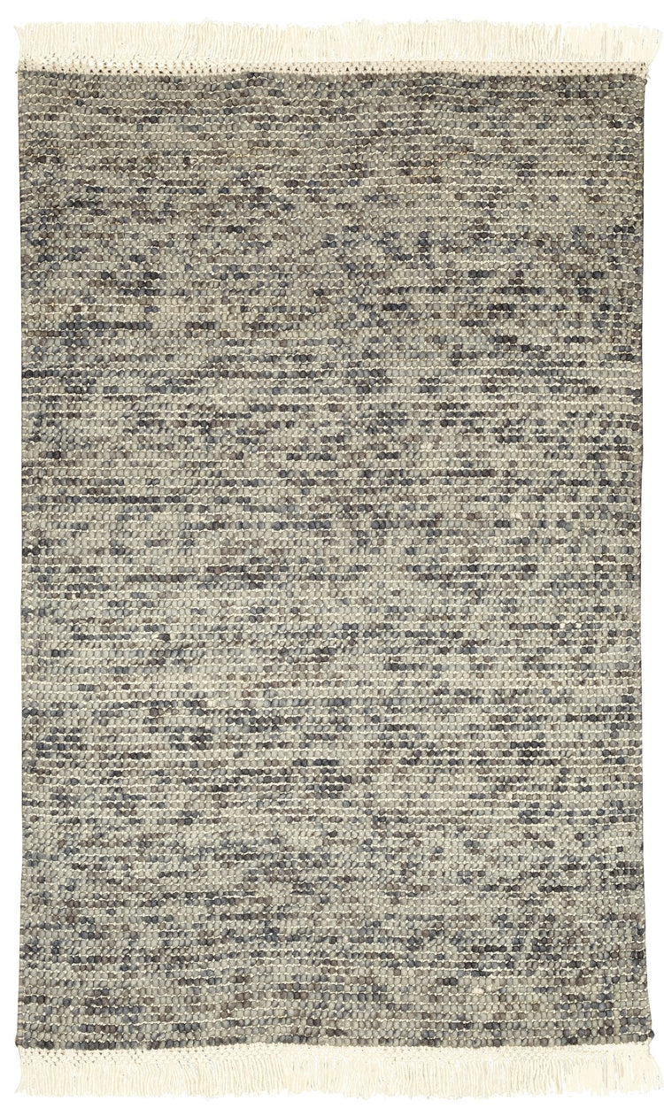 Zurich ZUR-20491-A-GREY Hand Loomed Wool Grey Area Rug By Viana Inc