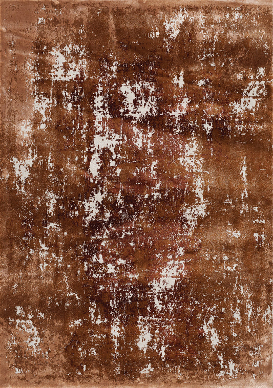 Sabine Orange Cream Distressed Rug by Kalora Interiors