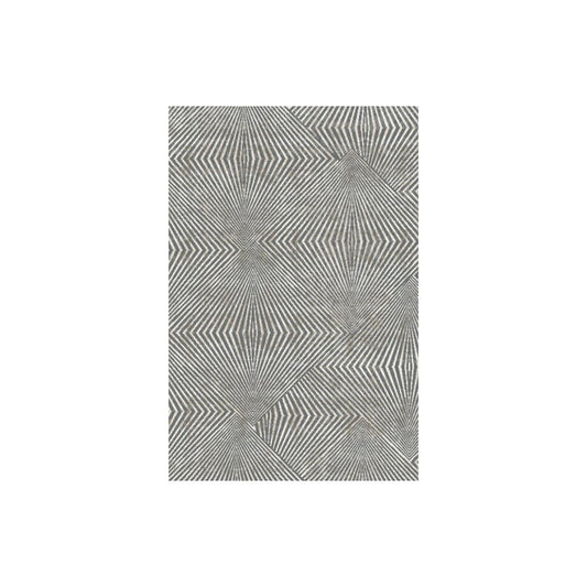 Aria ARI-5054A Textured Geometric Diamond Polypropylene Dark Grey Area Rug By Viana Inc