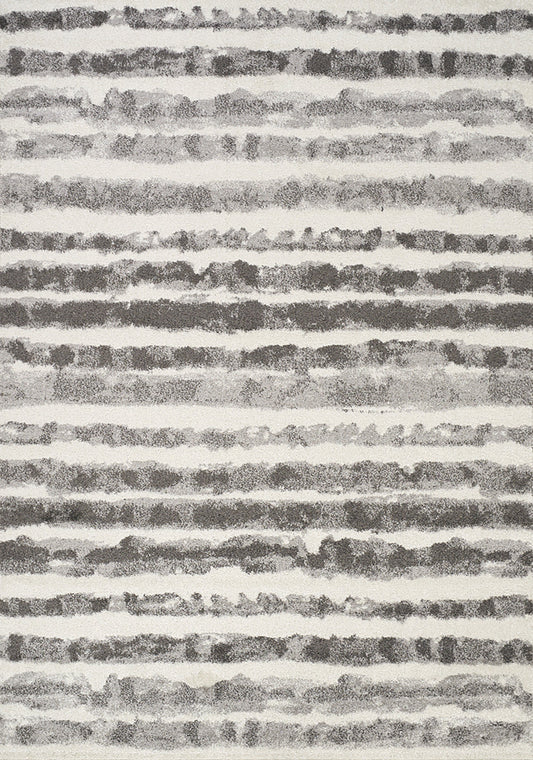 Focus Grey Marker Stripes Rug by Kalora Interiors