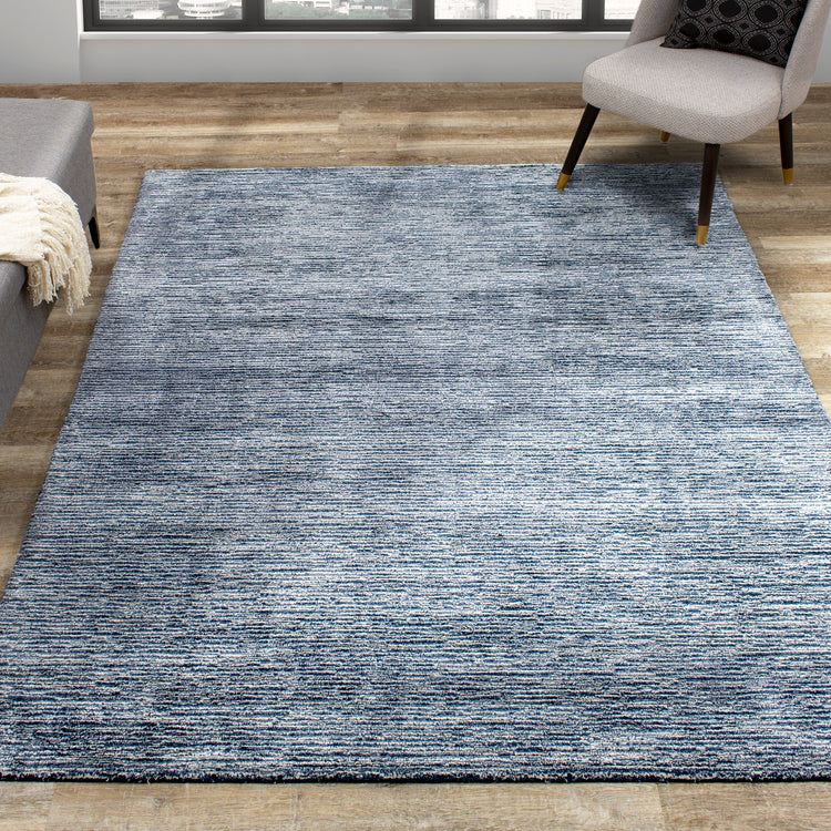 Ashford 7194B Alfombra anudada a mano azul gris de Kalora Interiors