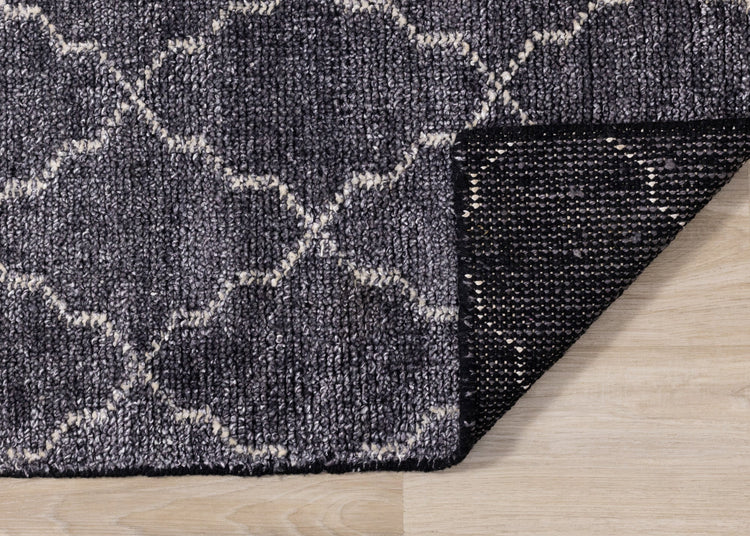 Atlas Charcoal Hand Tufted Area Rug by Kalora Interiors