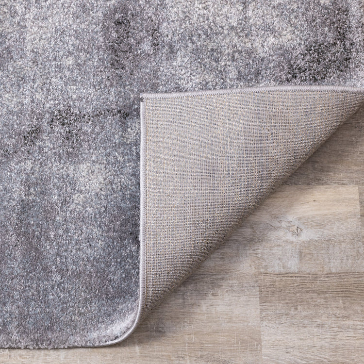 Breeze Grey Cream Blue Distressed Rug by Kalora Interiors