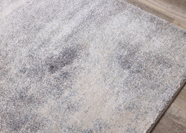 Breeze Grey Cream Blue Distressed Rug by Kalora Interiors