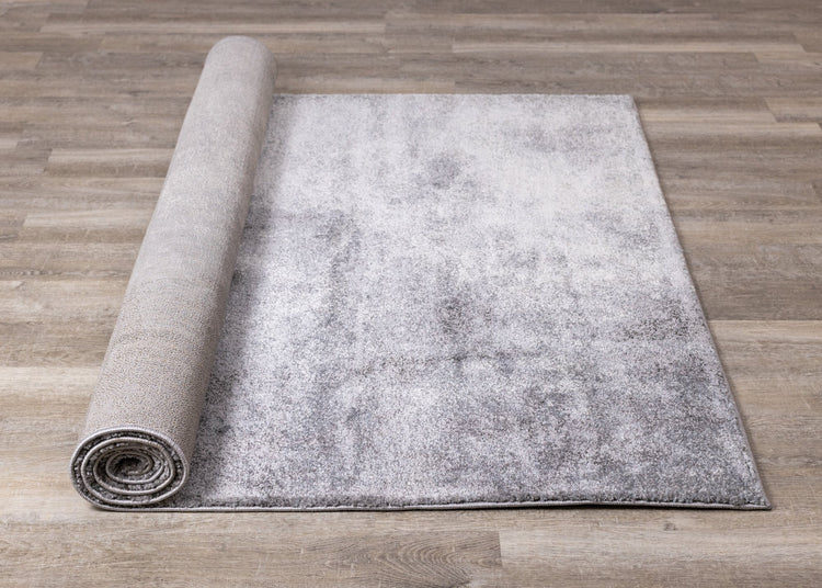 Breeze Grey Cream Blue Distressed Rug by Kalora Interiors