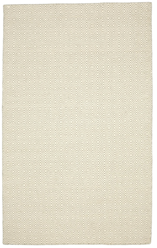 Chicago CHI-ISGR Flat Weave Reversible Wool Rug Marfil/Plata/Gris Area Rug By Viana Inc