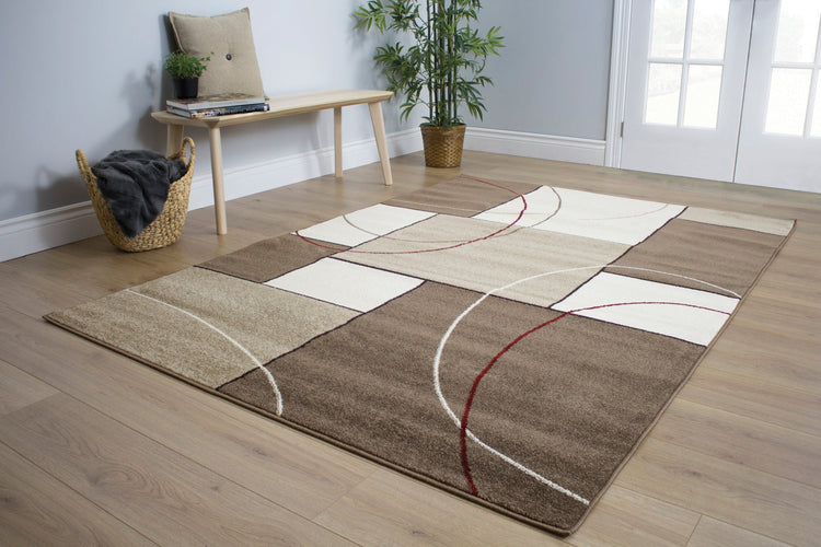 Casa Familiar Taupe Cream Rug by Kalora Interiors