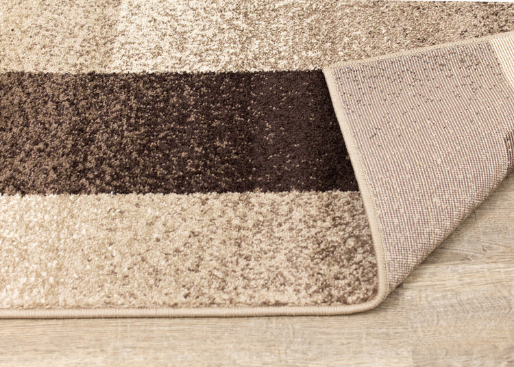 Casa Brown Taupe Blocks Rug by Kalora Interiors