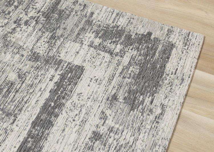 Cathedral Grey Faded Borders Rug by Kalora Interiors
