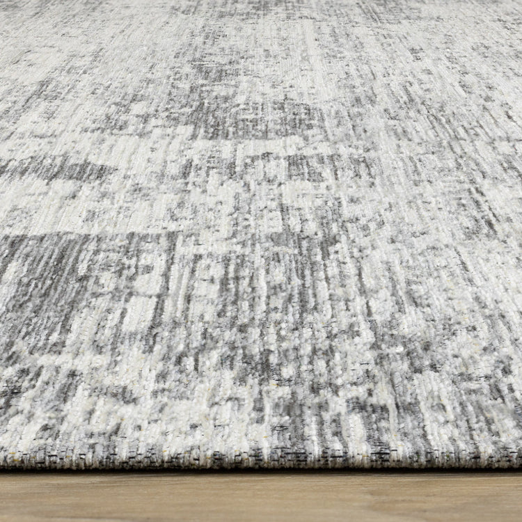 Cathedral Grey Faded Borders Rug by Kalora Interiors