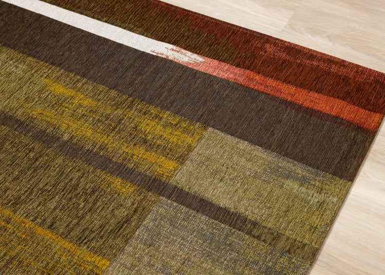 Cathedral Earth Toned Patchwork Rug by Kalora Interiors