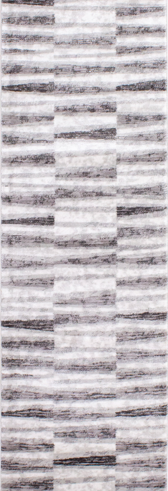 Alfombra de rayas blancas y grises Chorus de Kalora Interiors