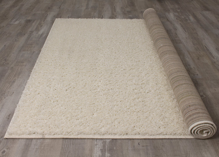 Fili 8000_10 Cream Bright Shag Rug by Novelle Home