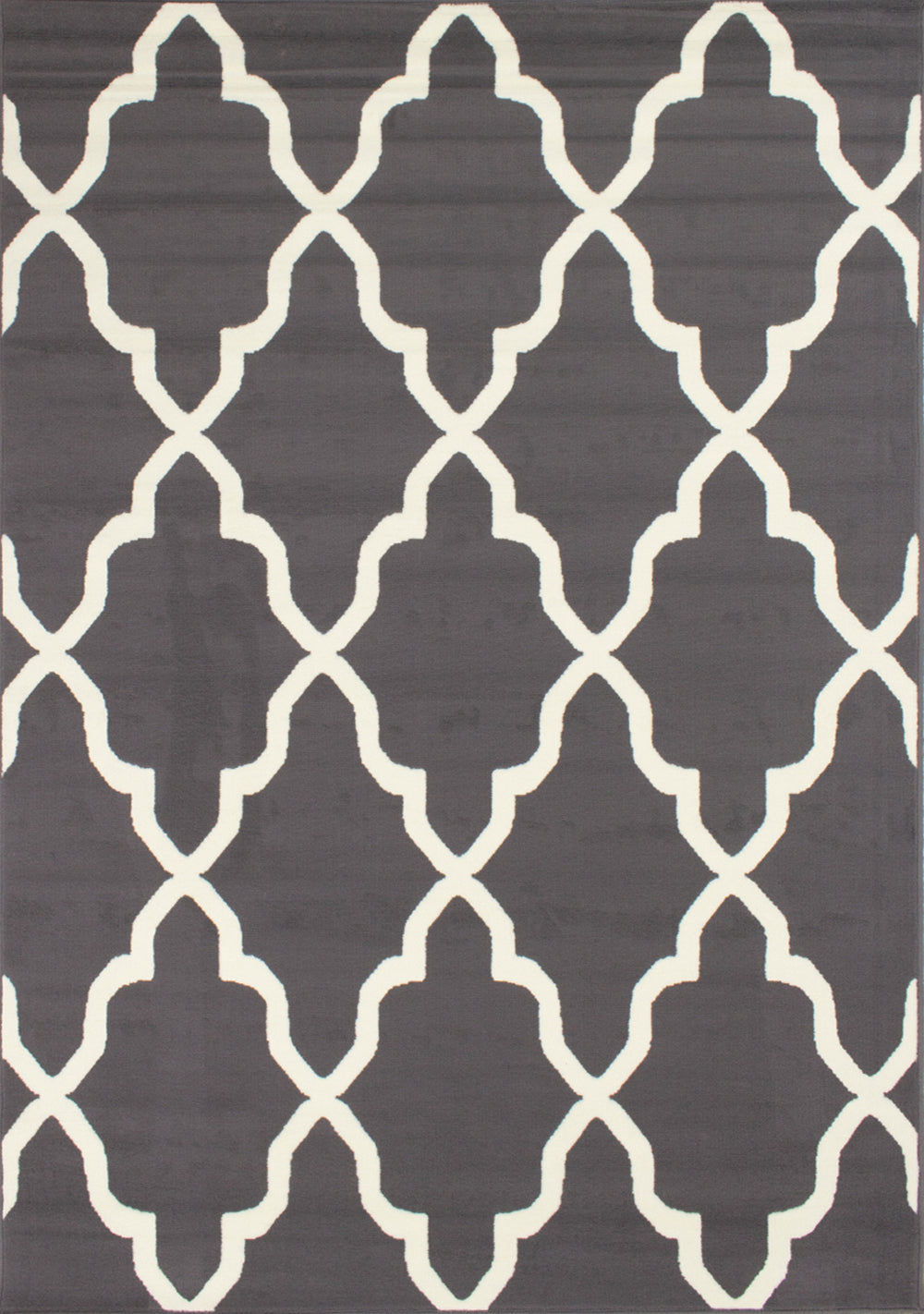 Fiona 3603_1911 Grey Cream Ogee Pattern Area Rug by Novelle Home | Rug Love