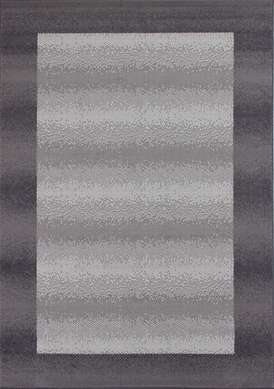 Alfombra gris con borde oscuro Fiona 3612_9922 de Novelle Home