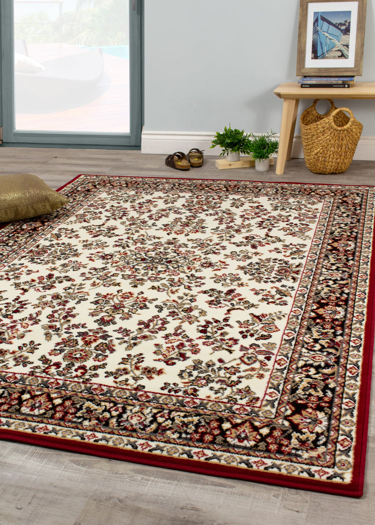 Fiona 5118_1953 Cream Red Fine Traditional Oriental Style Area Rug by Novelle Home