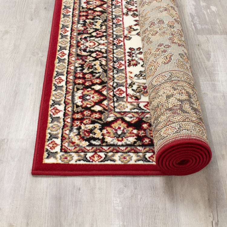 Fiona 5118_1953 Cream Red Fine Traditional Oriental Style Area Rug by Novelle Home