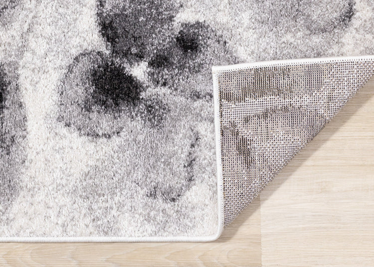 Focus White Grey Botanical Rug by Kalora Interiors