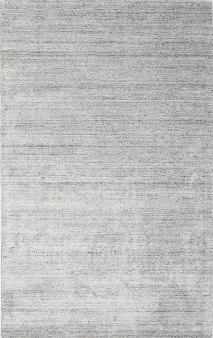 Luxe LUX-1450BSIL Hand Loomed Wool Viscose Silver Area Rug By Viana Inc