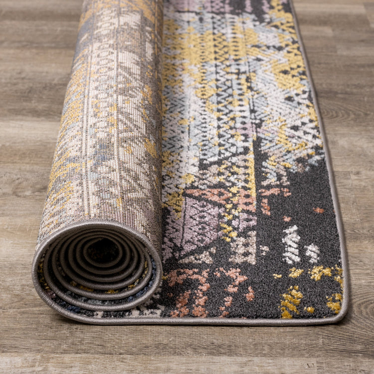 Lyric Distressed Abstract Design Rug by Kalora Interiors