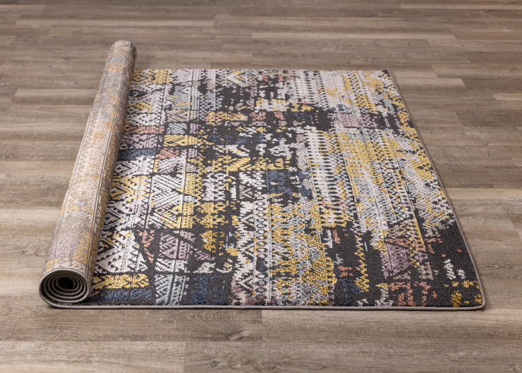 Lyric Distressed Abstract Design Rug by Kalora Interiors