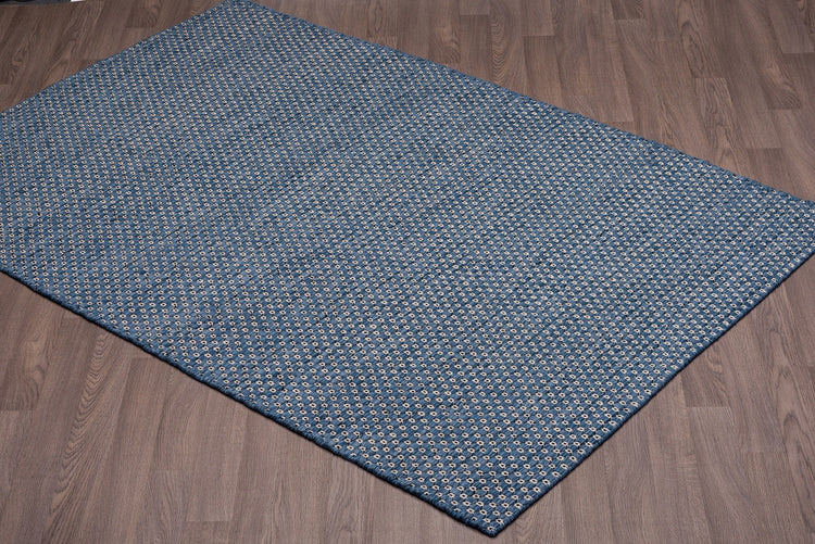 Nordique NOR-BLU Hand Made Reversible Wool Area Rug By Viana Inc