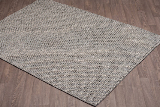 Nordique NOR-GRY Hand Made Reversible Wool Area Rug By Viana Inc