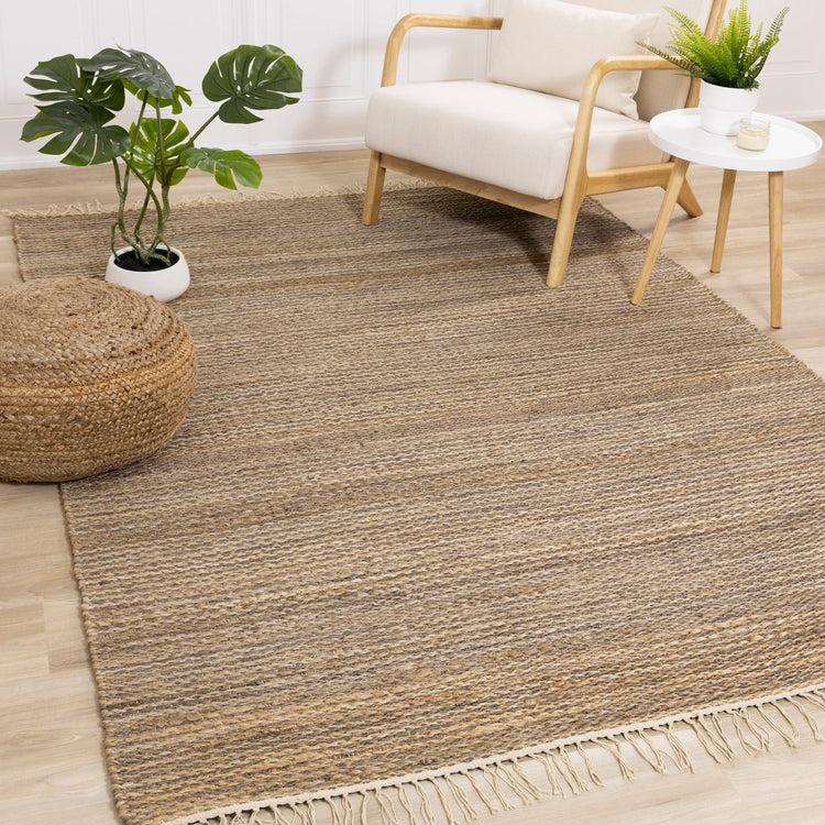 Natural Handmade Jute Area Rug by Kalora Interiors