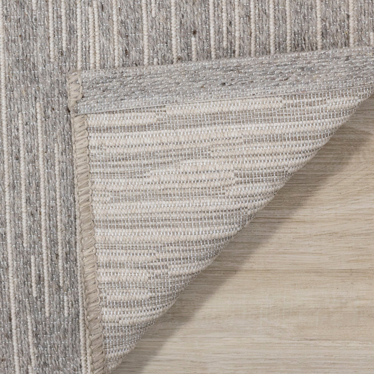 Peak Grey Textured Wool Rug by Kalora Interiors
