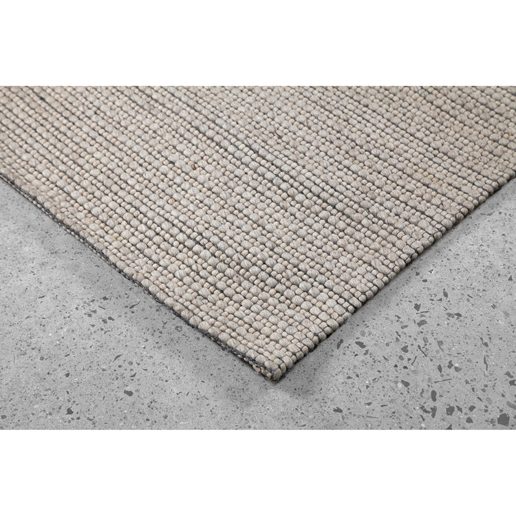 BEDFORD 3 RBED-20172 Cream And Light Grey Hand Woven Wool Area Rug by Renwil