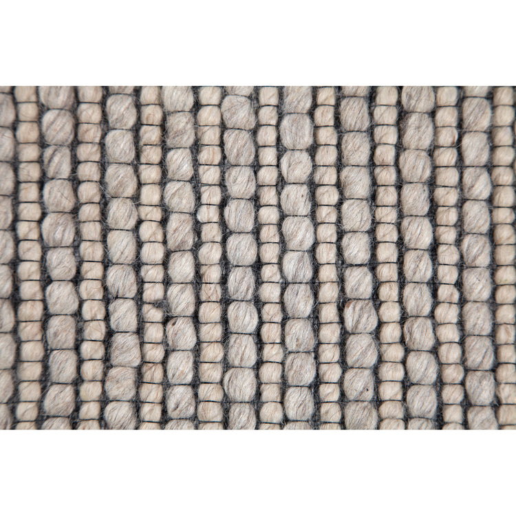 BEDFORD 3 RBED-20172 Cream And Light Grey Hand Woven Wool Area Rug by Renwil