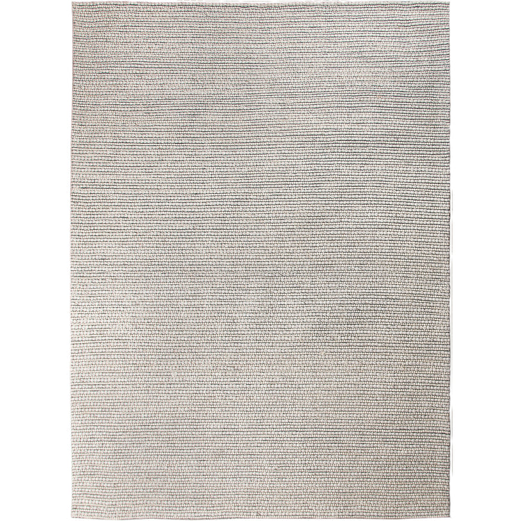 BEDFORD 3 RBED-20172 Cream And Light Grey Hand Woven Wool Area Rug by Renwil