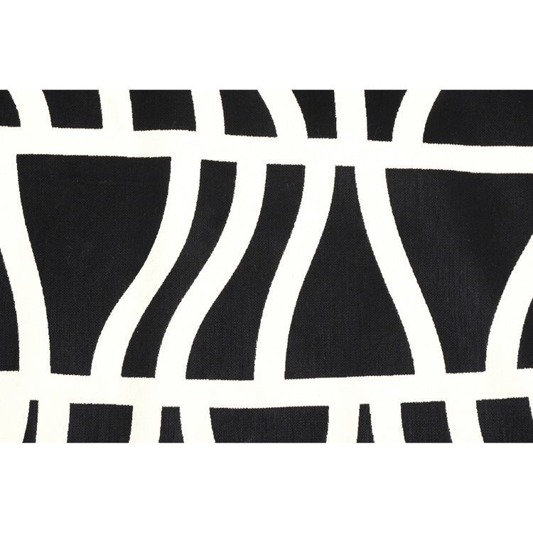 Hosta ROHOS-14829 Alfombra para interior y exterior en blanco y negro de Renwil