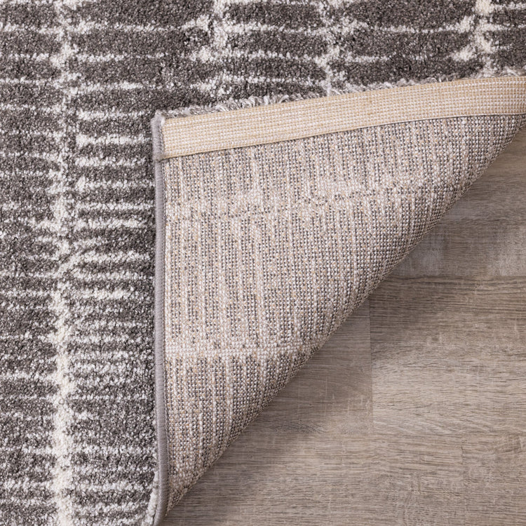 Sable Grey Narrow Lineation Rug by Kalora Interiors