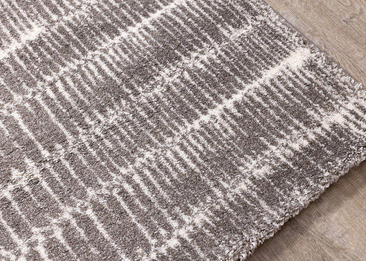 Sable Grey Narrow Lineation Rug by Kalora Interiors