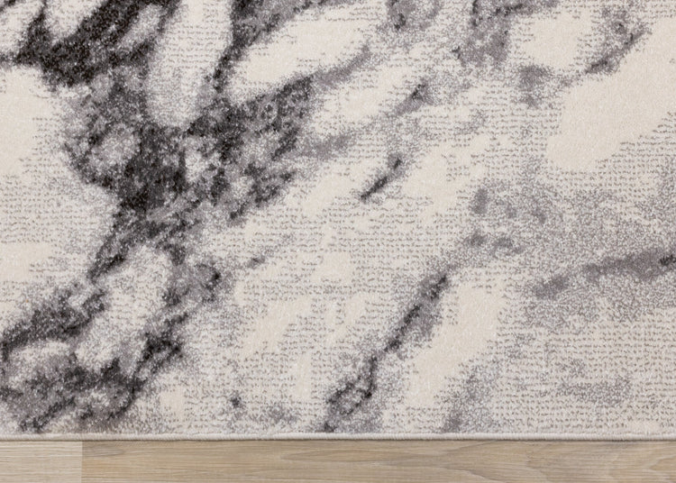 Alfombra de perfil de mármol gris crema Safi de Kalora Interiors